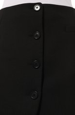 Женская юбка HELMUT LANG черного цвета, арт. M10HW301 | Фото 5 (Материал внешний: Шерсть, Синтетический материал; Длина Ж (юбки, платья, шорты): Мини; Женское Кросс-КТ: Юбка-одежда; Стили: Кэжуэл)
