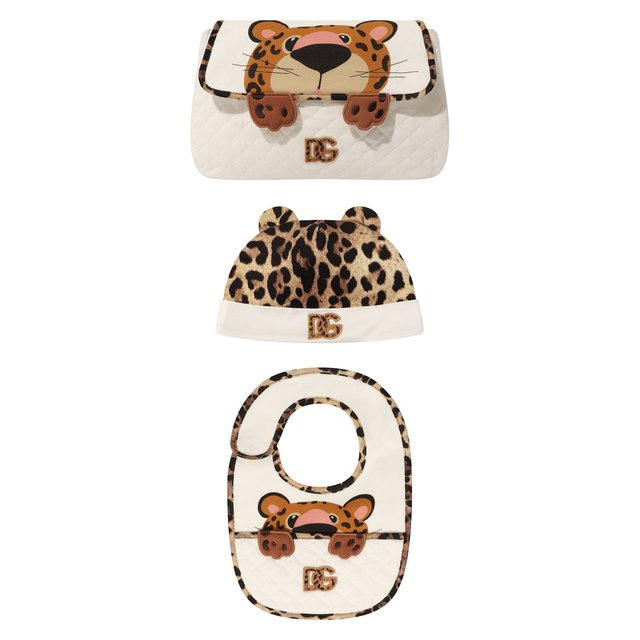 Комплект для новорожденного из трех предметов Dolce & Gabbana LNJG07/G7G5I