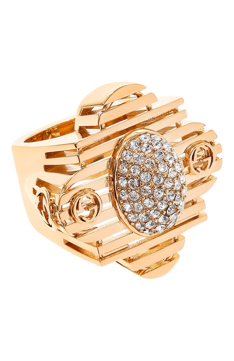 Женский кольцо GUCCI золотого цвета, арт. 676364 J1D50 | Фото 1 (Материал: Металл)