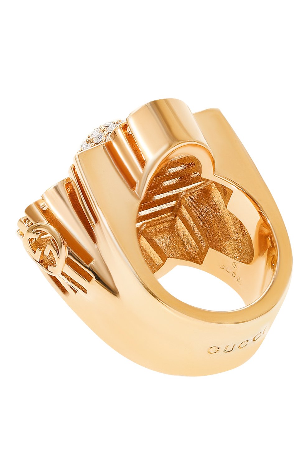 Женский кольцо GUCCI золотого цвета, арт. 676364 J1D50 | Фото 3 (Материал: Металл)