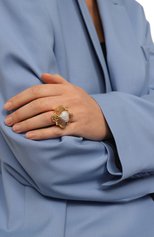 Женское кольцо GUCCI золотого цвета, арт. 676368 J1D50 | Фото 2 (Материал: Металл)