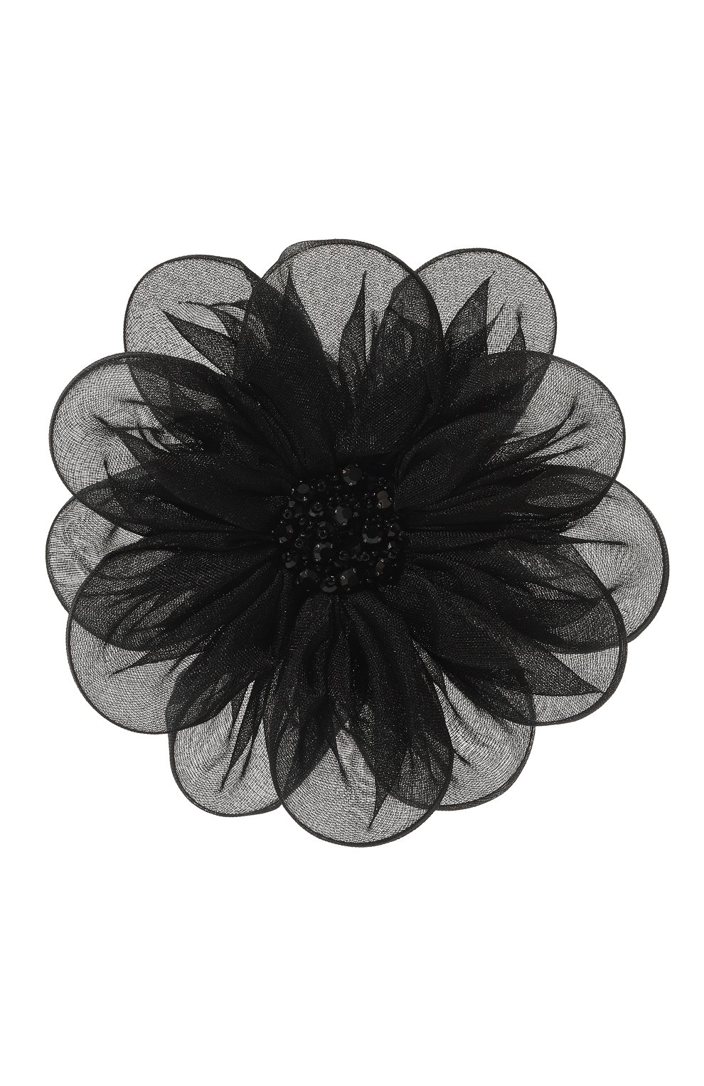 Женская брошь DICE KAYEK черного цвета, арт. SS23BR50014 | Фото 1 (Материал: Текстиль, Металл)