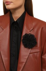 Женская брошь DICE KAYEK черного цвета, арт. SS23BR50014 | Фото 2 (Материал: Текстиль, Металл)