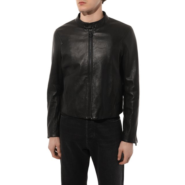 фото Кожаная куртка trussardi