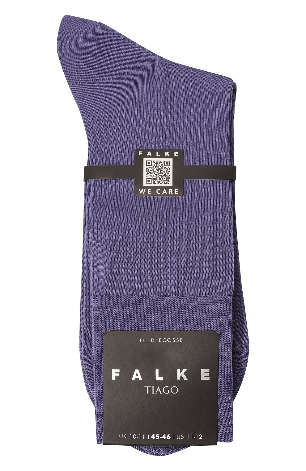 Мужские хлопковые носки FALKE фиолетового цвета, арт. 14792 | Фото 1 (Кросс-КТ: бельё; Материал внешний: Хлопок)