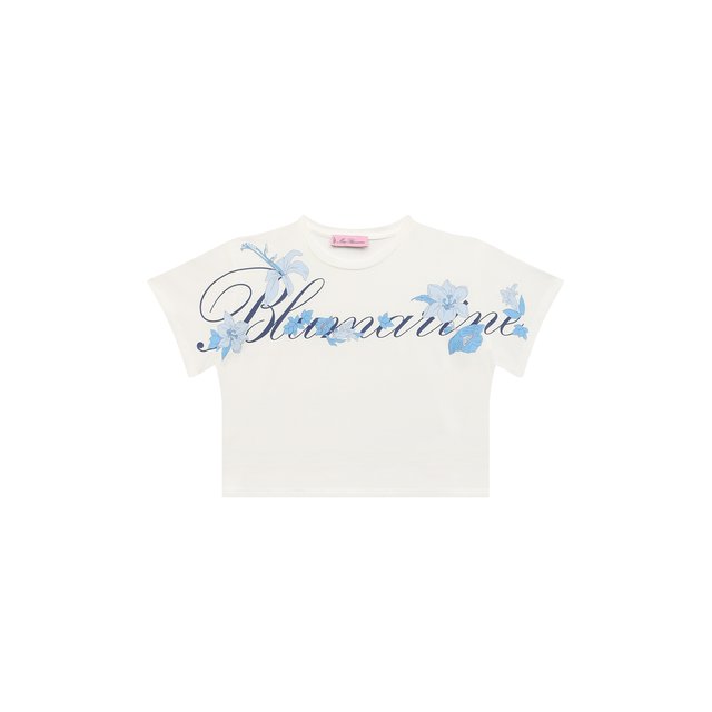Хлопковая футболка Blumarine IA3063J5003