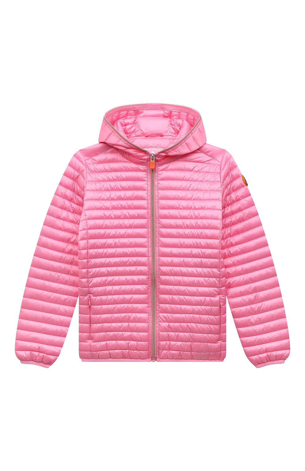 Детская утепленная куртка SAVE THE DUCK розового цвета, арт. J32310G/R0SY/IRIS16/4-8 | Фото 1 (Рукава: Длинные; Кросс-КТ: Утепленный; Материал внешний: Синтетический материал; Материал подклада: Синтетический материал)