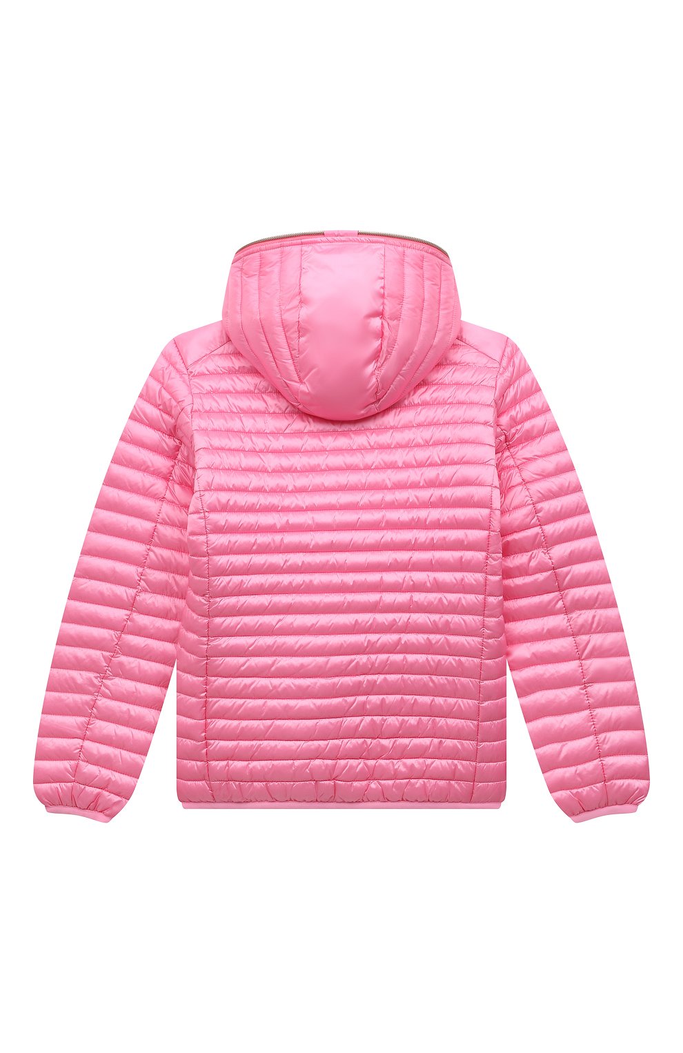 Детская утепленная куртка SAVE THE DUCK розового цвета, арт. J32310G/R0SY/IRIS16/4-8 | Фото 2 (Рукава: Длинные; Кросс-КТ: Утепленный; Материал внешний: Синтетический материал; Материал подклада: Синтетический материал)