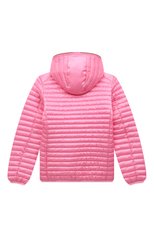 Детская утепленная куртка SAVE THE DUCK розового цвета, арт. J32310G/R0SY/IRIS16/4-8 | Фото 2 (Рукава: Длинные; Кросс-КТ: Утепленный; Материал внешний: Синтетический материал; Материал подклада: Синтетический материал)