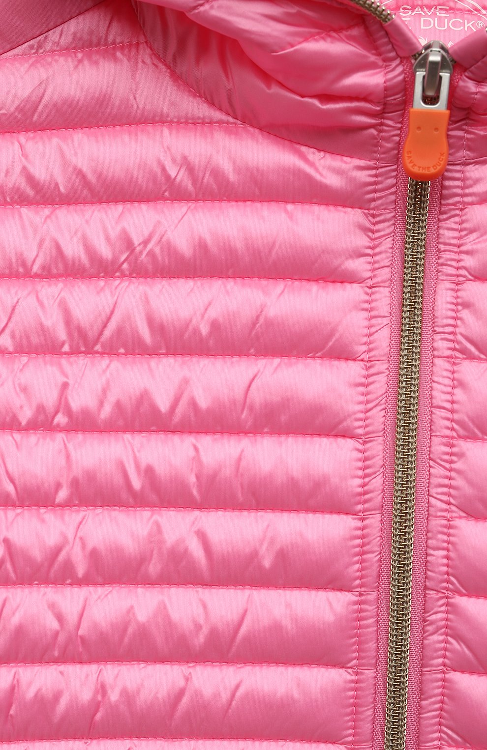 Детская утепленная куртка SAVE THE DUCK розового цвета, арт. J32310G/R0SY/IRIS16/4-8 | Фото 3 (Рукава: Длинные; Кросс-КТ: Утепленный; Материал внешний: Синтетический материал; Материал подклада: Синтетический материал)