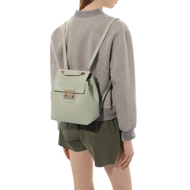 фото Кожаный рюкзак metropolis furla