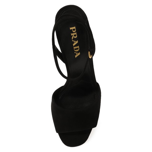 фото Замшевые босоножки prada