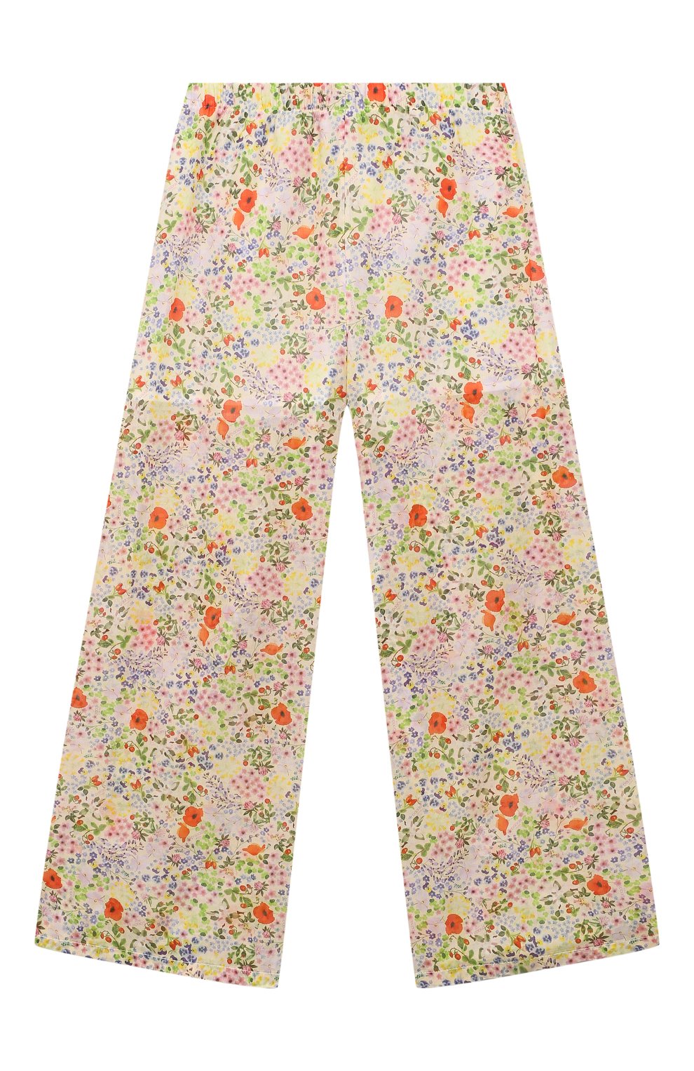 Детские хлопковые брюки PAADE MODE разноцветного цвета, арт. 232186231 | Фото 1 (Материал внешний: Шелк; Материал подклада: Хлопок)