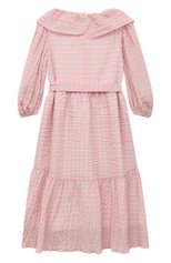 Детское хлопковое платье PAADE MODE розового цвета, арт. 232501617 | Фото 2 (Рукава: Длинные; Материал внешний: Синтетический материал, Хлопок)