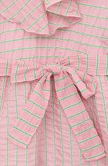 Детское хлопковое платье PAADE MODE розового цвета, арт. 232501617 | Фото 3 (Рукава: Длинные; Материал внешний: Синтетический материал, Хлопок)