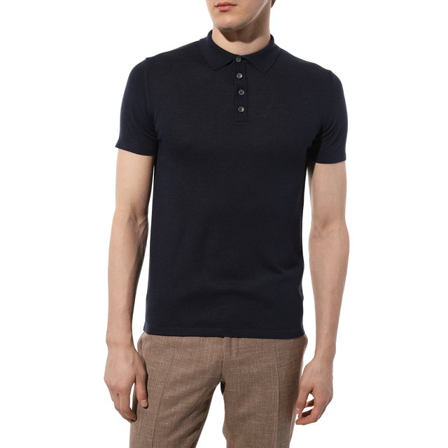 фото Шелковое поло daniele fiesoli