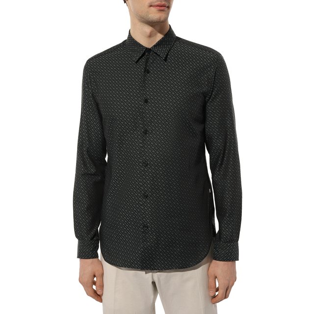 фото Хлопковая рубашка boss