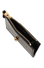 Женский кожаный футляр для кредитных карт ALEXANDER MCQUEEN черного цвета, арт. 6320371JMFG | Фото 4 (Материал: Натуральная кожа)