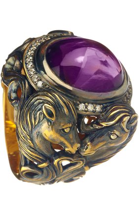 Женское кольцо horse year QUEENSBEE золотого цвета по цене 77000 руб., арт. 102120 | Фото 1 Женское кольцо horse year QUEENSBEE золотого цвета, арт. 102120 | Фото 1