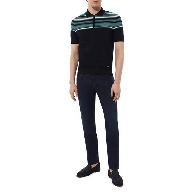 фото Поло из хлопка и шелка zilli