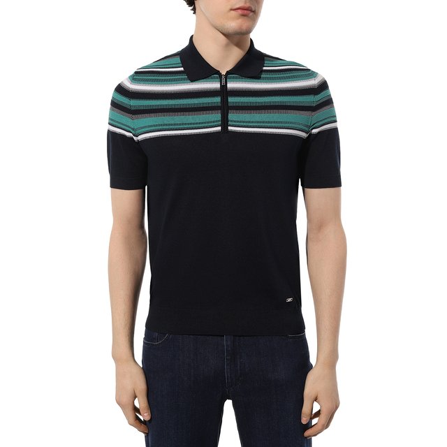 фото Поло из хлопка и шелка zilli