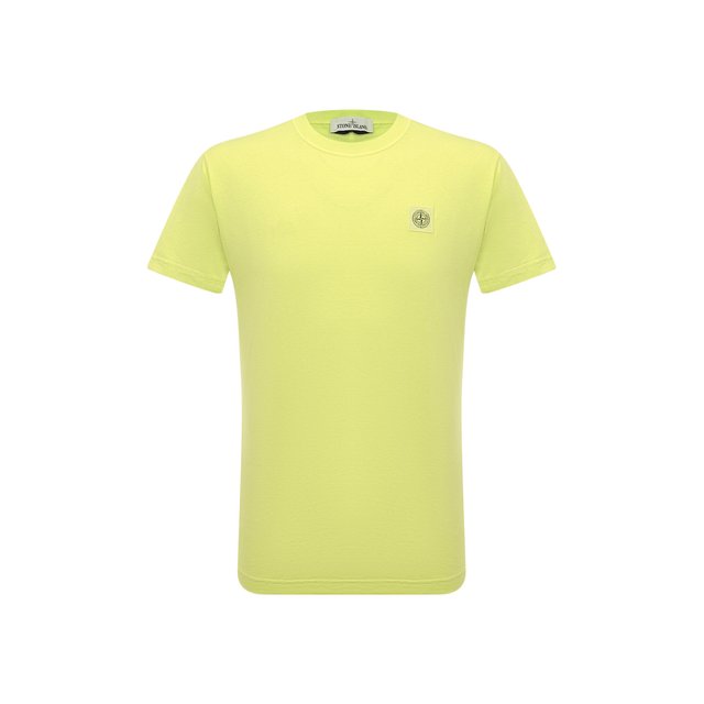 Хлопковая футболка Stone Island 23757, цвет зелёный, размер 56