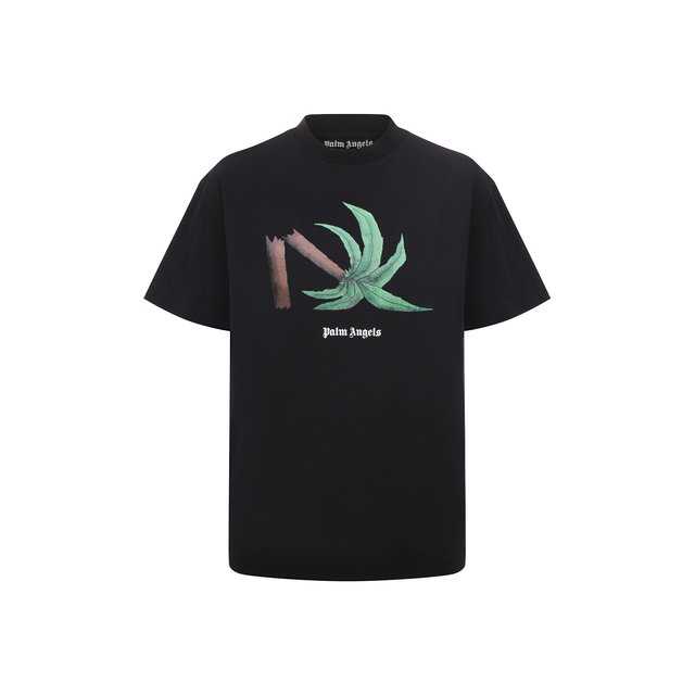 Хлопковая футболка Palm Angels PMAA001C99JER0131055