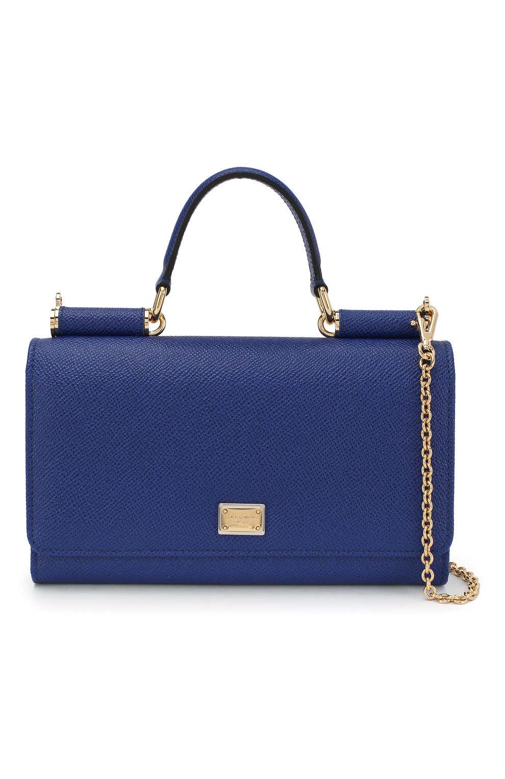 Сумка Sicily Von на цепочке Dolce & Gabbana, синего цвета, арт. 0116/BI0671/A1001 в ЦУМ | Фото №5 Сумка Sicily Von на цепочке Dolce & Gabbana синего цвета | Фото №5