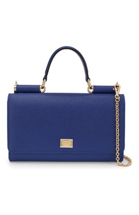 Сумка Sicily Von на цепочке Dolce & Gabbana, синего цвета, арт. 0116/BI0671/A1001 в ЦУМ | Фото №5 Сумка Sicily Von на цепочке Dolce & Gabbana синего цвета | Фото №5