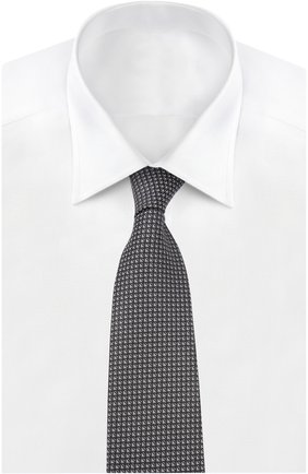Мужской галстук BRIONI болотного цвета, арт. 063I/04441 | Фото 2 (Материал: Текстиль, Шелк; Принт: С принтом)