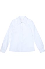 Детское блуза GUCCI белого цвета, арт. 324179/ZB365 | Фото 1 (Рукава: Длинные; Материал внешний: Хлопок; Стили: Классический; Статус проверки: Проверена категория)