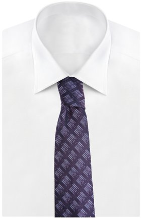 Мужской галстук BRIONI фиолетового цвета, арт. 063H/044BX | Фото 2 (Материал: Текстиль, Шелк; Принт: С принтом)