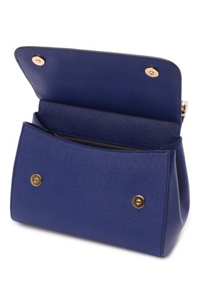 Женская сумка sicily medium DOLCE & GABBANA синего цвета по цене 114500 руб., арт. 0116/BB6002/A1001 | Фото 4 Женская сумка sicily medium DOLCE & GABBANA синего цвета, арт. 0116/BB6002/A1001 | Фото 4