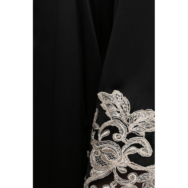 фото Шелковый халат с поясом la perla