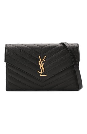 Женская сумка monogram envelope mini SAINT LAURENT черного цвета по цене 86150 руб., арт. 393953/B0W01 | Фото 5 Женская сумка monogram envelope mini SAINT LAURENT черного цвета, арт. 393953/B0W01 | Фото 5