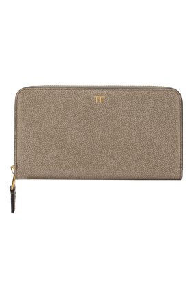 Женские кожаный кошелек TOM FORD светло-серого цвета по цене 48700 руб., арт. SM083T/VEN | Фото 1 Женские кожаный кошелек TOM FORD светло-серого цвета, арт. SM083T/VEN | Фото 1