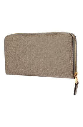 Женские кожаный кошелек TOM FORD светло-серого цвета по цене 48700 руб., арт. SM083T/VEN | Фото 2 Женские кожаный кошелек TOM FORD светло-серого цвета, арт. SM083T/VEN | Фото 2