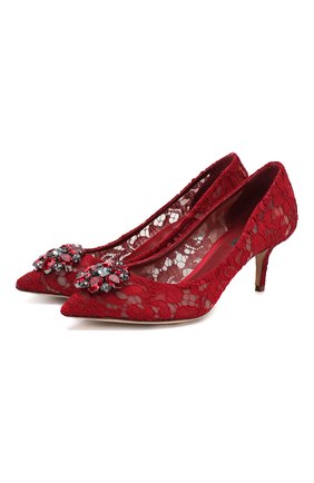 Женская текстильные туфли rainbow lace DOLCE & GABBANA красного цвета по цене 57950 руб., арт. 0112/CD0066/AL198 | Фото 1 Женская текстильные туфли rainbow lace DOLCE & GABBANA красного цвета, арт. 0112/CD0066/AL198 | Фото 1