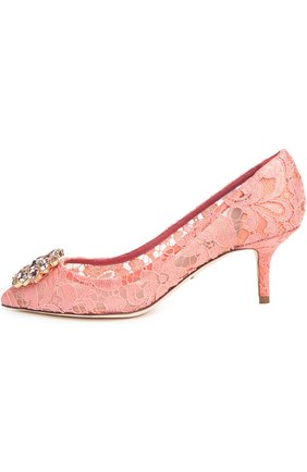 Женская текстильные туфли rainbow lace DOLCE & GABBANA розового цвета по цене 52700 руб., арт. 0112/CD0066/AL198 | Фото 1 Женская текстильные туфли rainbow lace DOLCE & GABBANA розового цвета, арт. 0112/CD0066/AL198 | Фото 1