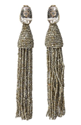 Женские клипсы OSCAR DE LA RENTA золотого цвета по цене 43550 руб., арт. 0J101CHM | Фото 2 Женские клипсы OSCAR DE LA RENTA золотого цвета, арт. 0J101CHM | Фото 2