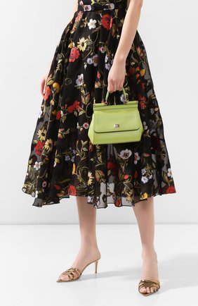 Женская сумка sicily small DOLCE & GABBANA зеленая цвета, арт. 0116/BB6003/A1001 купить в ЦУМ | Фото №2 Сумка Sicily small Dolce & Gabbana зеленая цвета | Фото №2