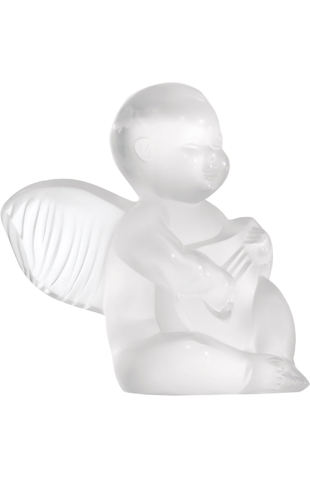 Мужского скульптура cherub with mandolin LALIQUE бесцветного цвета, арт. 1212200 | Фото 1