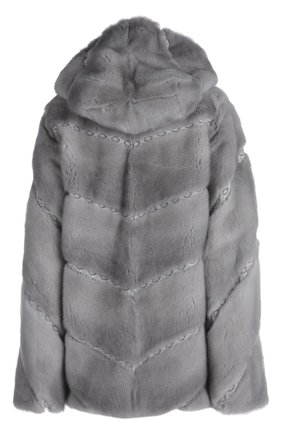Шуба Dennis Basso серого цвета, арт. 21602/NATURAL SAPPHIRE в ЦУМ | Фото №1 Шуба Dennis Basso серого цвета | Фото №1