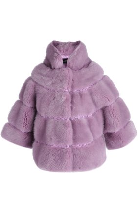 Шуба Dennis Basso сиреневого цвета, арт. 21605/DYED LILAC в ЦУМ | Фото №1 Шуба Dennis Basso сиреневого цвета | Фото №1