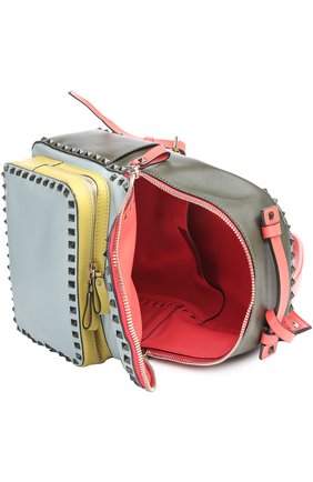 Средний рюкзак Rockstud из комбинированной кожи | Фото №4 Средний рюкзак Rockstud из комбинированной кожи | Фото №4
