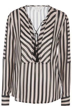 Женская черно-белая блуза Rachel Zoe, арт. 31R16T14 купить в ЦУМ | Фото №1 Женская блуза Rachel Zoe, цвет черно-белый, арт. 31R16T14 в ЦУМ | Фото №1