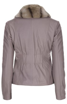 Женская бежевая кожаная куртка Armani Collezioni, арт. SMB07P/SMP07 купить в ЦУМ | Фото №1 Кожаная куртка Armani Collezioni бежевая | Фото №1