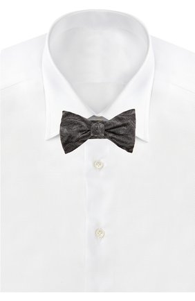 Мужской галстук LANVIN серого цвета, арт. 2259 | Фото 2 (Материал: Текстиль, Шелк)