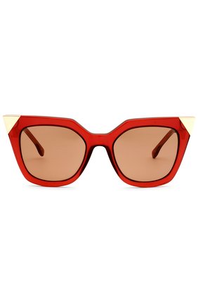 Женские солнцезащитные очки FENDI красного цвета по цене 25850 руб., арт. 0060 N9M | Фото 1 Женские солнцезащитные очки FENDI красного цвета, арт. 0060 N9M | Фото 1