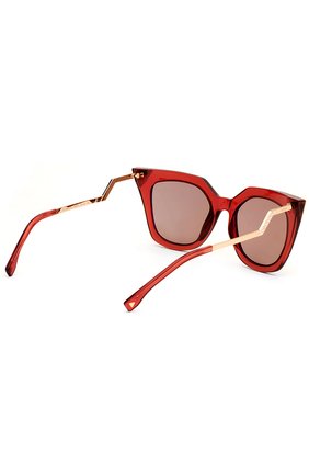 Женские солнцезащитные очки FENDI красного цвета по цене 25850 руб., арт. 0060 N9M | Фото 3 Женские солнцезащитные очки FENDI красного цвета, арт. 0060 N9M | Фото 3
